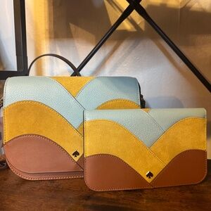 KATE SPADE PATCHWORK CROSSBODY AND WALLET NWT!